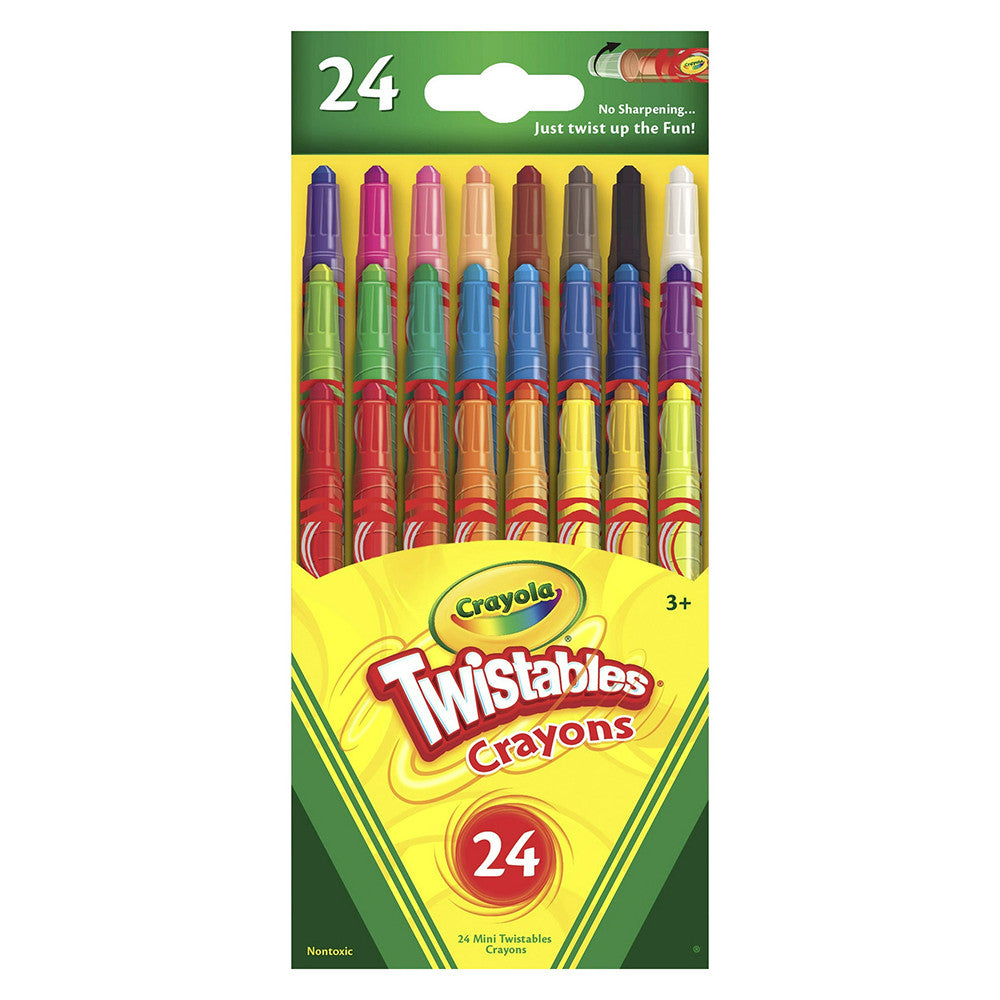 Crayola Mini Twistables Crayons, Nontoxic, 24 Ea